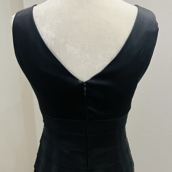 Jones New York Black Tiered Dress Pendent Petite Size 4 (A0126) - Picture 7 of 9